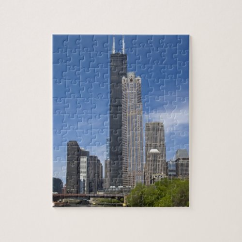Willis Tower previously the Sears Tower looms Jigsaw Puzzle