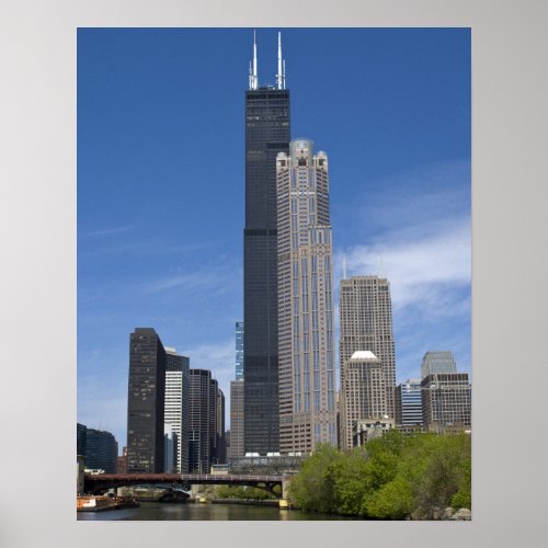 Willis Tower previously the Sears Tower looms Poster