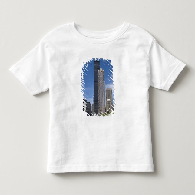 Willis Tower (previously the Sears Tower) looms Toddler T-shirt (Front)