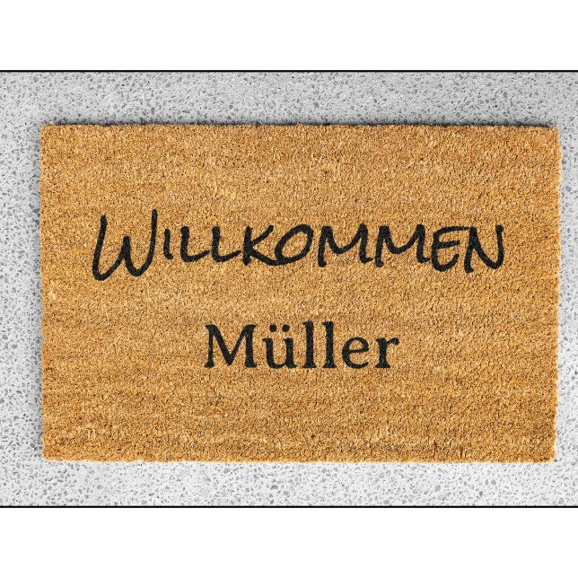 Willkommen Family - German style Fiber Doormat (Creator Uploaded)