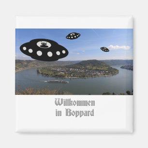 Willkommen in Boppard. Welcome to Boppard Happy a Magnet