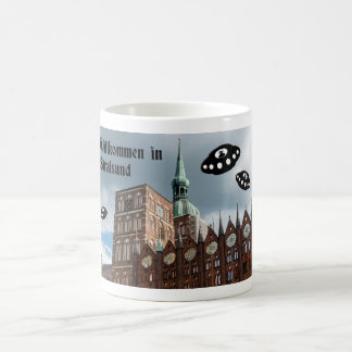 Willkommen in Stralsund. Extra-terrestial visitors Coffee Mug