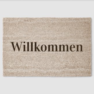 Willkommen - simple  greetings