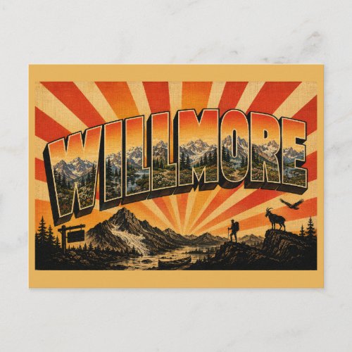 Willmore Wilderness Park Rocky Mountain Peaks Art Postcard