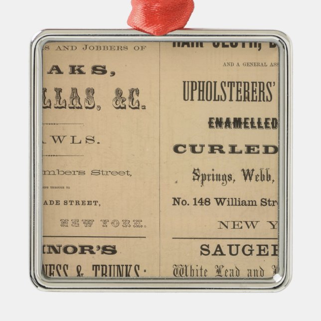 Willouchby H Reed and Company Metal Ornament (Front)