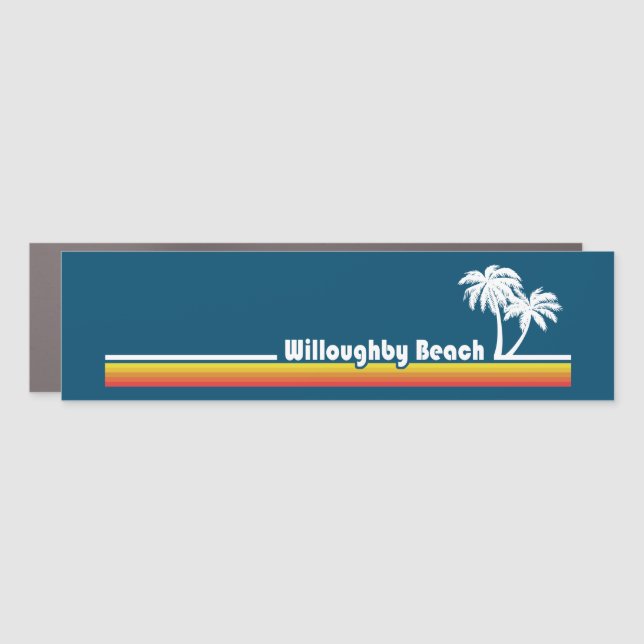 Willoughby Beach Virginia Car Magnet (Front)