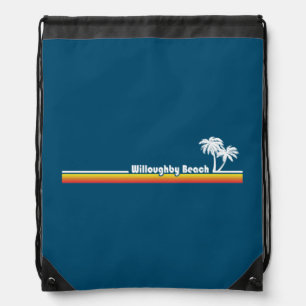 Willoughby Beach Virginia Drawstring Bag