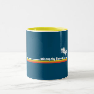 Willoughby Beach Virginia Two-Tone Coffee Mug