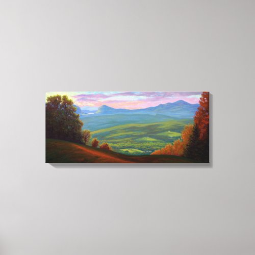 Willoughby Lake from Burke Mountain Canvas Print