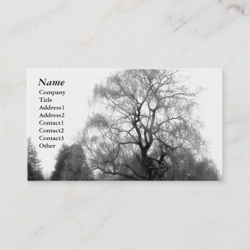 Willow Black&amp;White - Business Cards