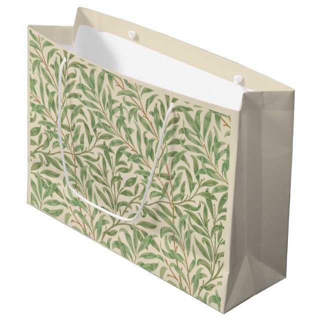 Willow Bough (by William Morris) Clipboard Large Gift Bag (Front Angled)