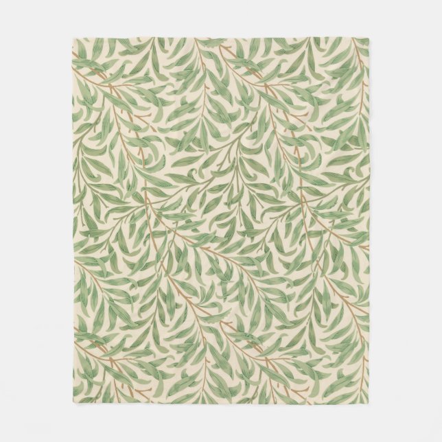 Willow Bough (by William Morris) Fleece Blanket (Front)