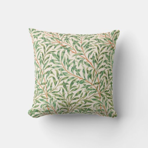 Willow Bough by William Morris Throw Pillow