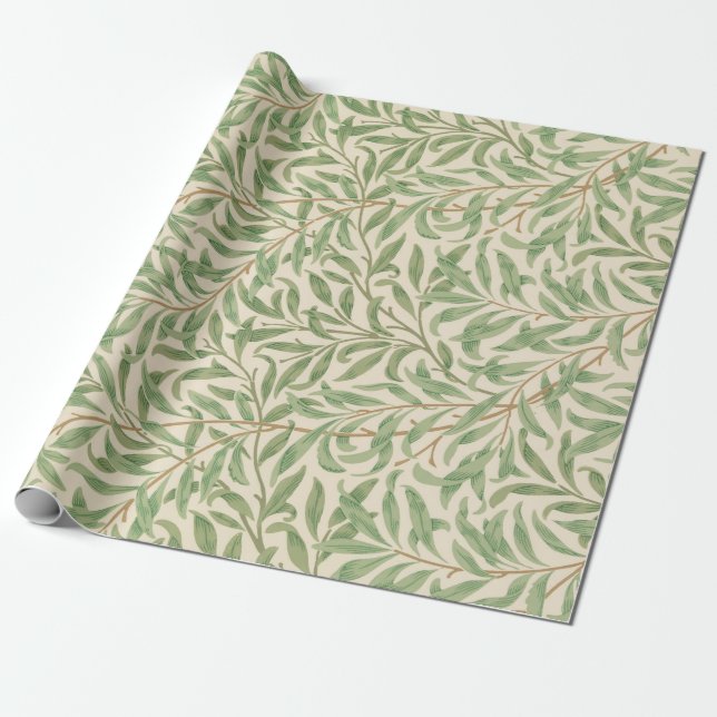Willow Bough (by William Morris) Wrapping Paper (Unrolled)