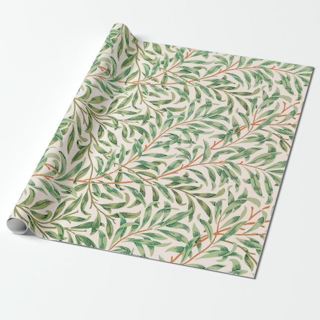 Willow Bough by William Morris Wrapping Paper (Unrolled)