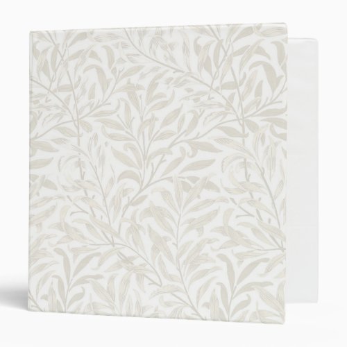 WILLOW BOUGH IN PALE IVORY _ WILLIAM MORRIS 3 RING BINDER
