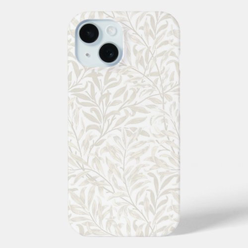 WILLOW BOUGH IN PALE IVORY _ WILLIAM MORRIS iPhone 15 CASE