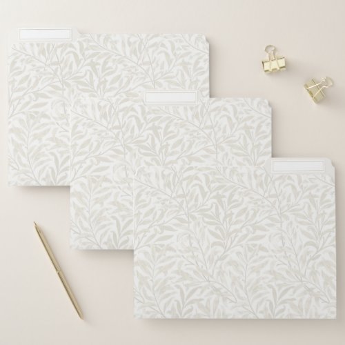 WILLOW BOUGH IN PALE IVORY _ WILLIAM MORRIS FILE F FILE FOLDER