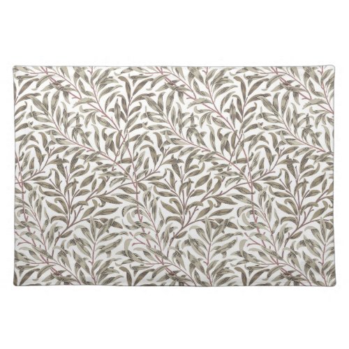 WILLOW BOUGH IN PRARIE GRASS _ WILLIAM MORRIS CLOTH PLACEMAT