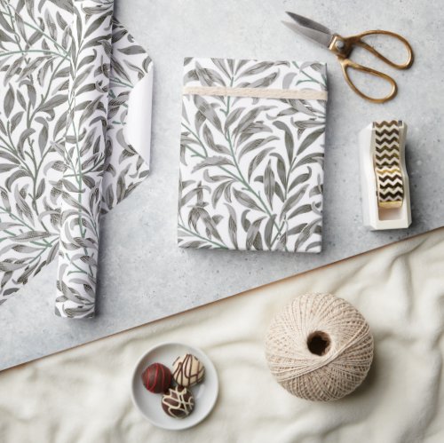 WILLOW BOUGH IN SILVER PLATE _ WILLIAM MORRIS WRAPPING PAPER