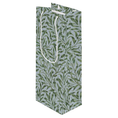 WILLOW BOUGH IN VINTAGE BLUE _ WILLIAM MORRIS WINE GIFT BAG
