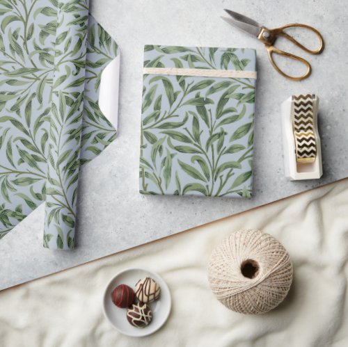WILLOW BOUGH IN VINTAGE BLUE _ WILLIAM MORRIS WRAPPING PAPER