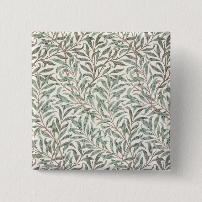 Willow Bough, wallpaper design, 1874 (wallpaper) Button (Front)
