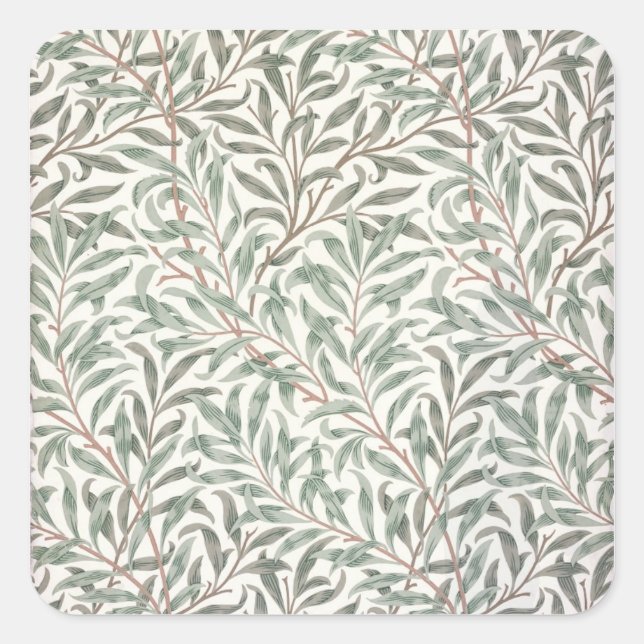 Willow Bough, wallpaper design, 1874 (wallpaper) Square Sticker (Front)