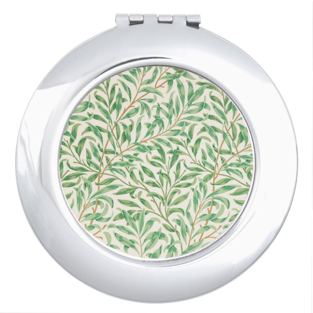 Willow Bough William Morris Pattern Compact Mirror (Front)