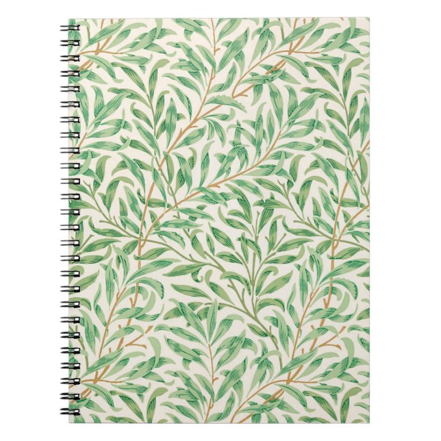 Willow Bough William Morris Pattern Notebook (Front)