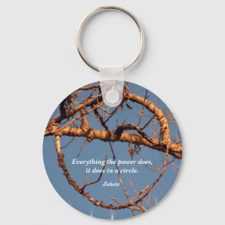 Willow circle keychain