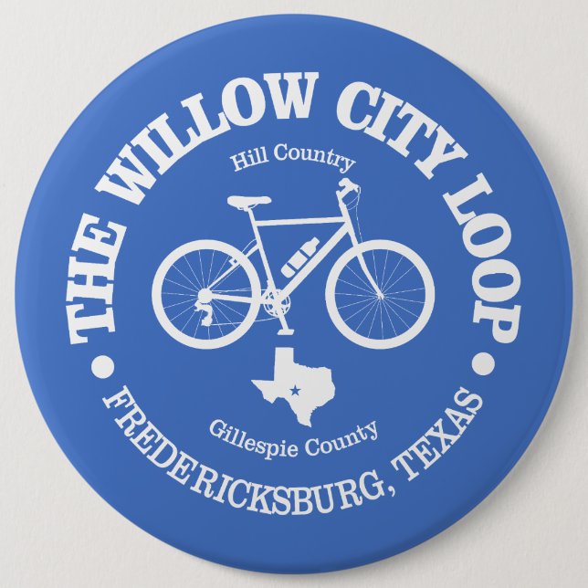 Willow City Loop (cycling) Button (Front)