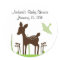 Willow Deer Baby Shower Sticker Keepsake
