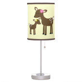 Willow Deer Woodland Neutral with Brown Trim Table Lamp (Left)