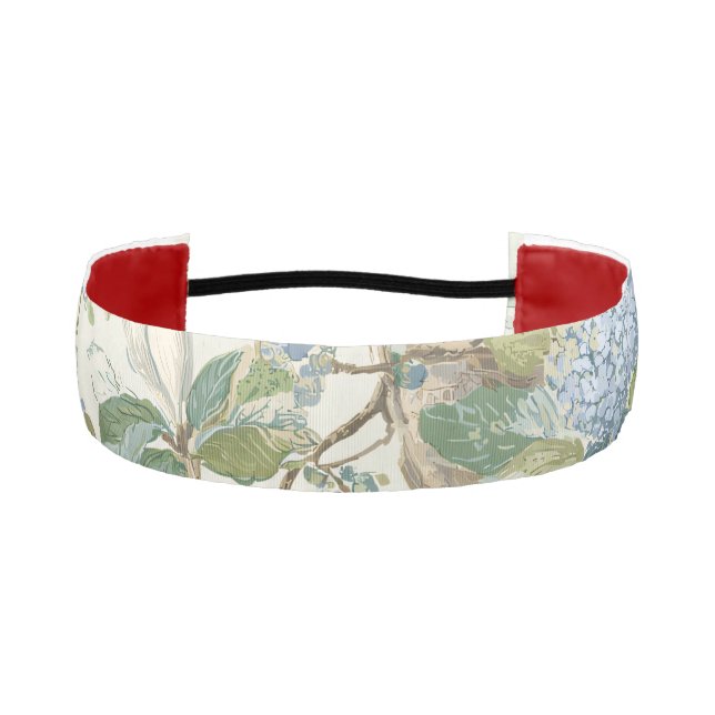 Willow Little Magnolia Wallpaper Floral Coastal Athletic Headband (Front)