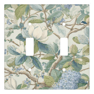 Willow Little Magnolia Wallpaper Floral Coastal  Light Switch Cover