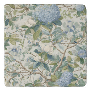 Willow Little Magnolia Wallpaper Floral Coastal Trivet