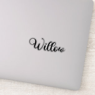 Willow Name - Handwritten Calligraphy Sticker