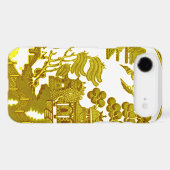 Willow pattern - Gold Case-Mate iPhone Case (Back (Horizontal))