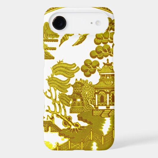 Willow pattern - Gold Case-Mate iPhone Case (Back)