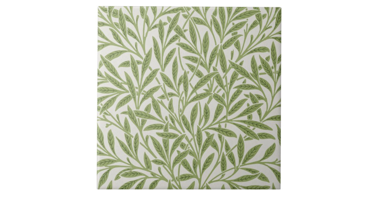 Willow Pattern, William Morris Ceramic Tile | Zazzle