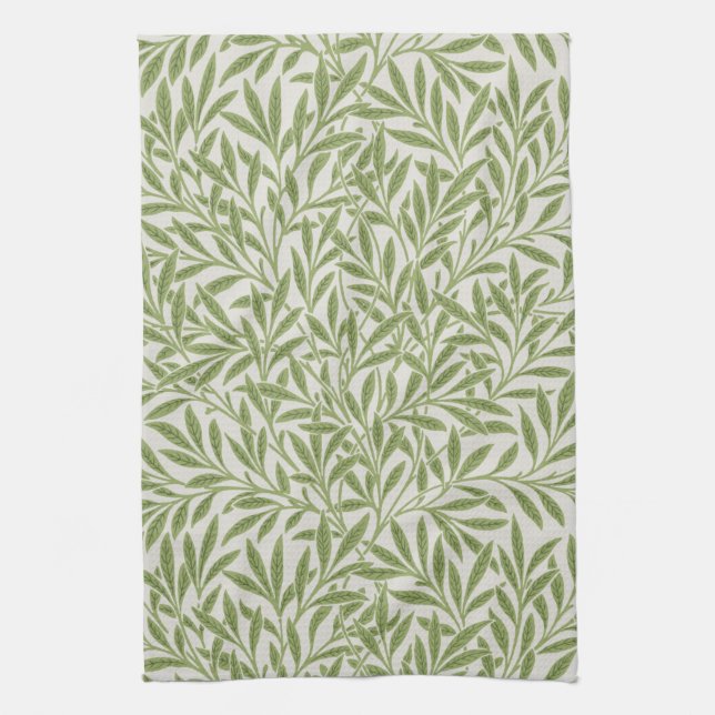 Willow Pattern, William Morris Kitchen Towel (Vertical)