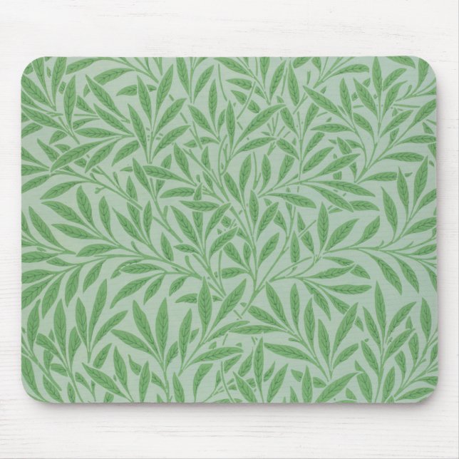 Willow Pattern, William Morris Mouse Pad (Front)