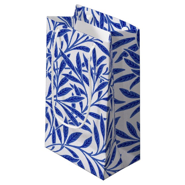 Willow Pattern, William Morris Small Gift Bag (Front Angled)