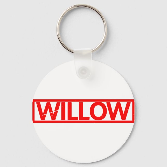 Willow Stamp Keychain (Front)
