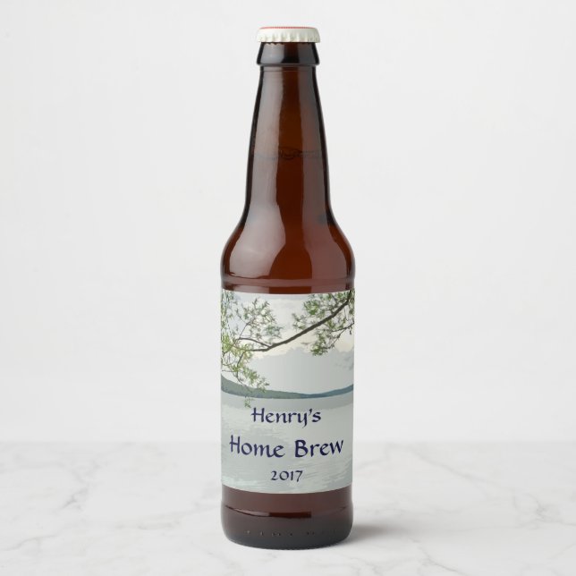 Willow Tree at Lake Beer Label (Front)