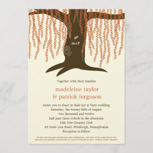 Willow Tree Fall Wedding Invitation