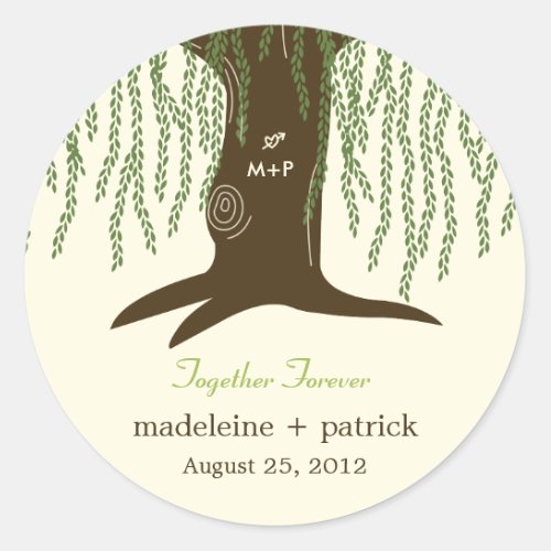 Willow Tree Favor Sticker