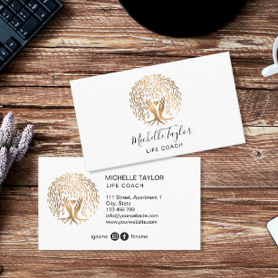 Willow Tree of Life Coach, Therapist, Psychologist Business Card
