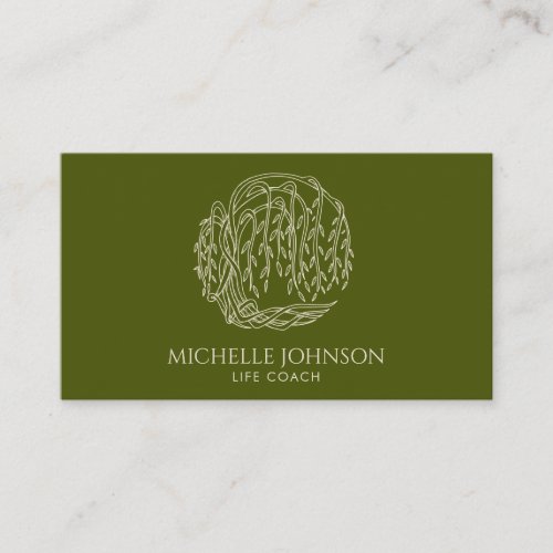 Willow Tree Photographer Logo Tree of Life Business Card
